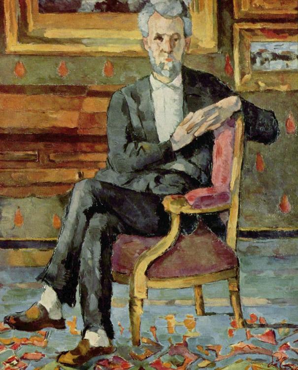 Portrait of Victor Chocquet,Paul Cezanne,46x38cm