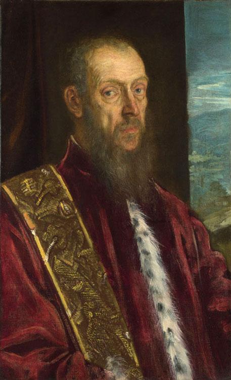 Portrait of Vincenzo Morosini,Tintoretto,60x40cm