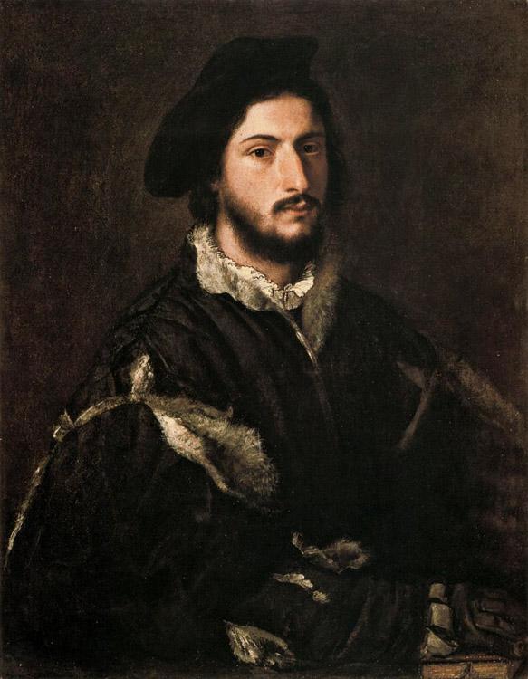 Portrait of a Gentleman,Titian,50x40cm