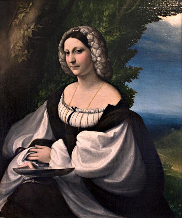 Portrait of a Gentlewoman,Correggio,60x50cm