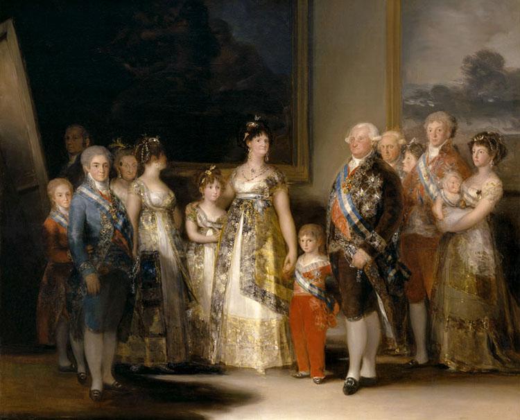 Portrait of the Family of Charles IV,Francisco Goya,50x40cm