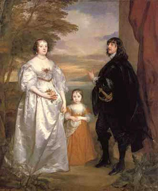 Portrait of the earl and countess of derby,Anthony Van Dyck