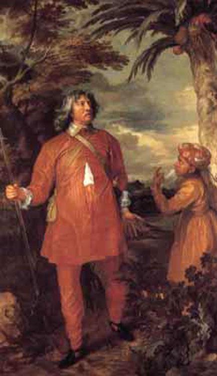 Portrait of the earl of denbigh,Anthony Van Dyck,60x40cm