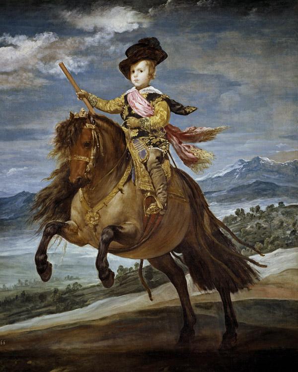 Prince Baltassar Carlos,Equestrian,Diego Velazquez,50x40cm