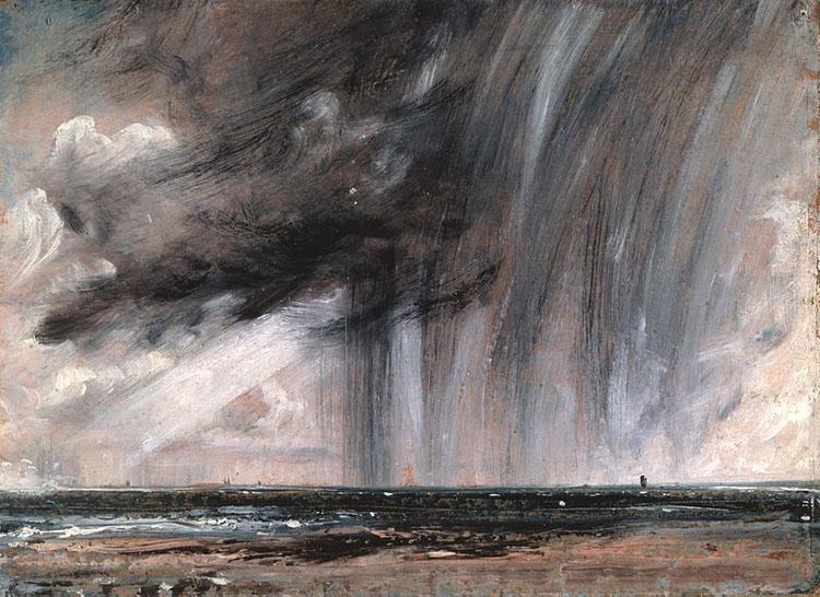 Rainstorm over the sea,John Constable,50x36cm