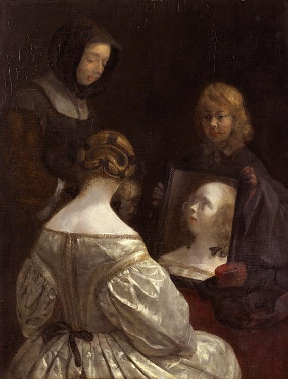 Recreation by our Gallery,Gerard Ter Borch,50x40cm