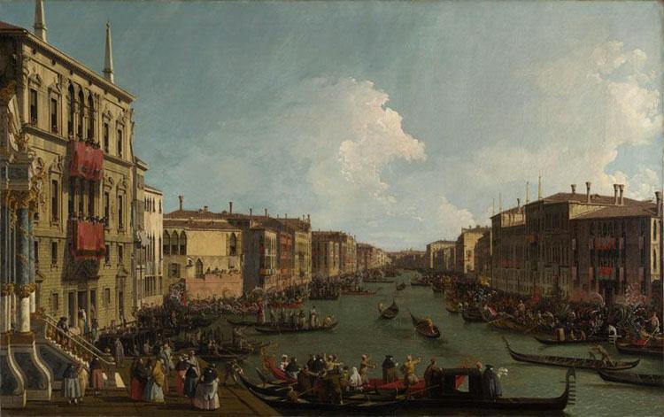 Regata sul Canal Grande,Canaletto,60x40cm