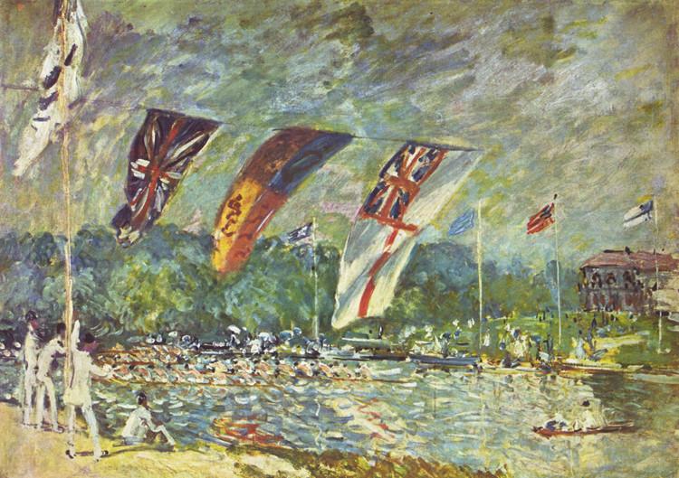 Regattas at Molesey,Alfred Sisley,60x40cm