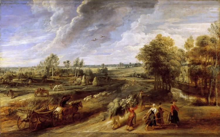Return of the Peasants from the Fields,Peter Paul Rubens,60x40cm