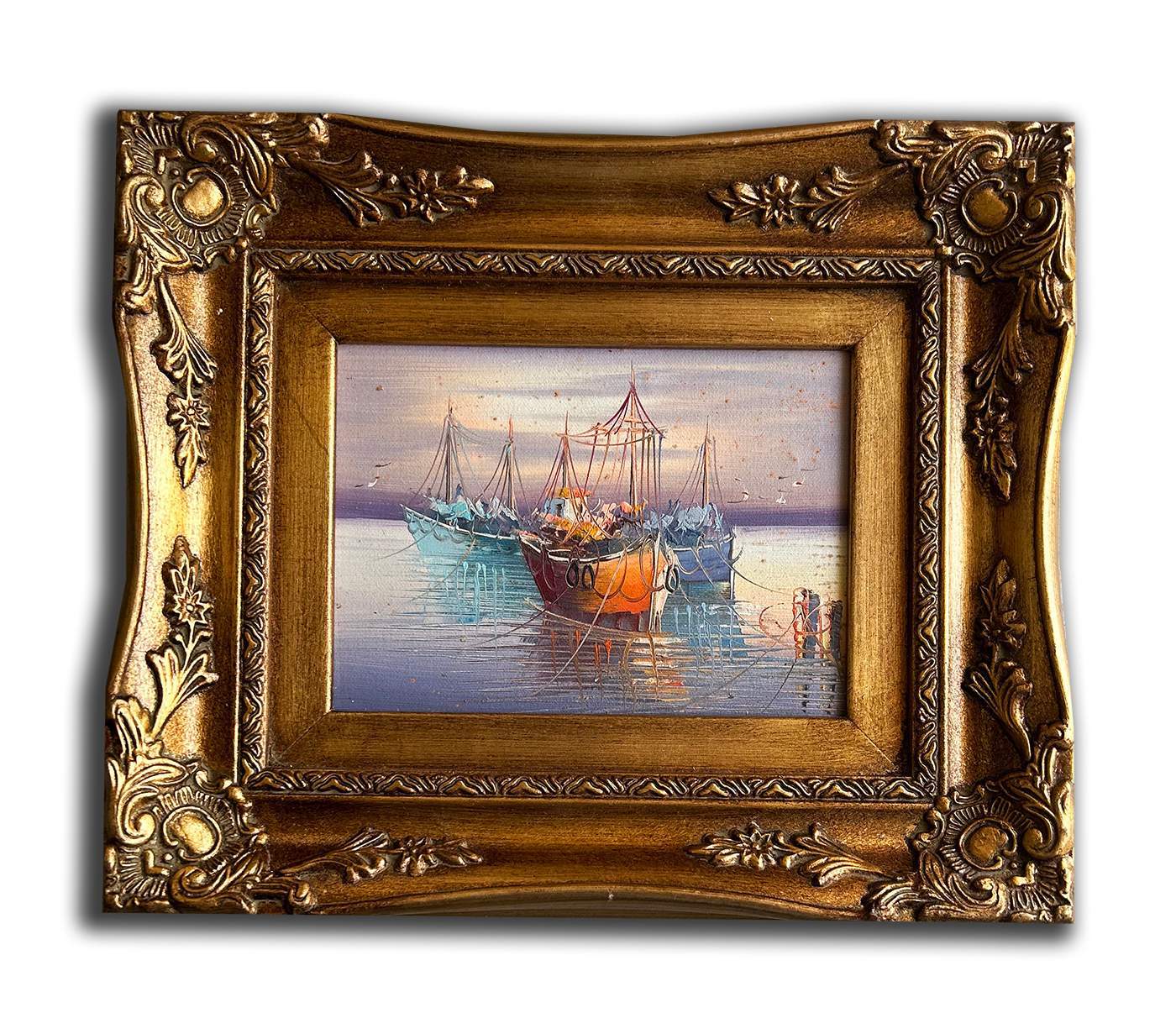 Sailing and venice, hand-painted 20x25 cm eller 8x10 ins