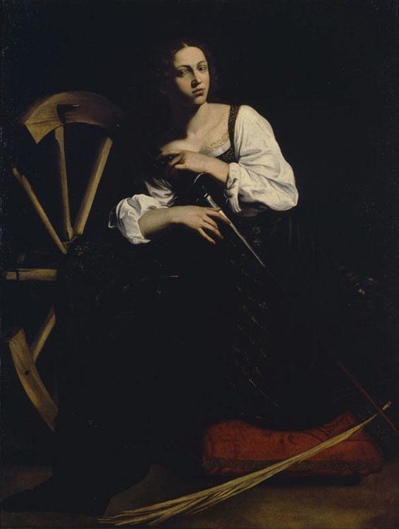 Saint Catherine,Caravaggio,50x40cm