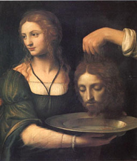 Salome Receiving the Head of John the Baptist ,Bernardino Luini
