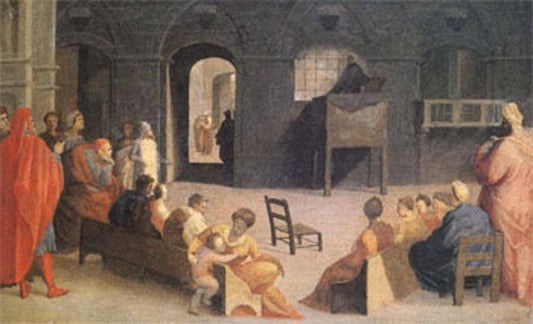San Bernardino of Siena Preaching, Domenico Beccafumi