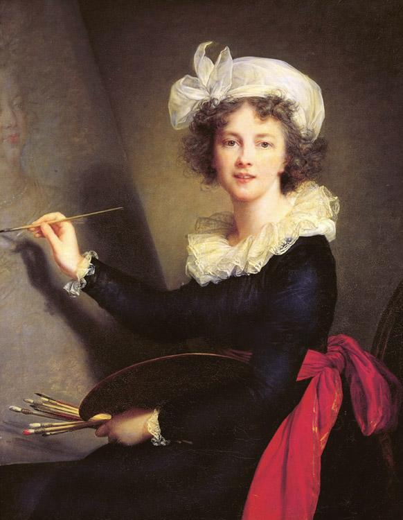 Self-Portrait,Elisabeth-Louise Vigee-Lebrun,50x40cm