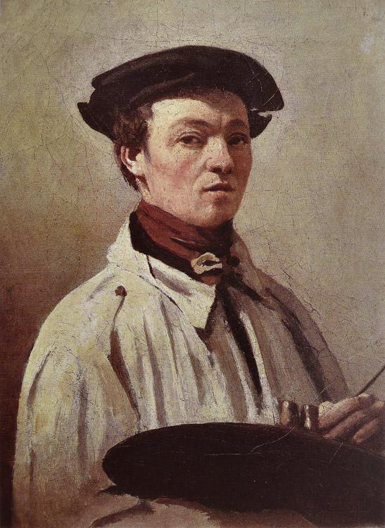 Self-Portrait,Jean-Baptiste Corot,50x40cm