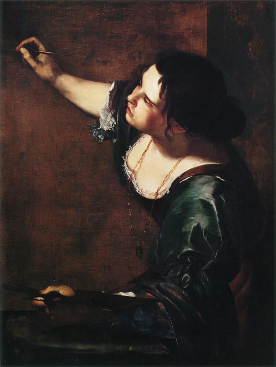 Self-Portrait as the Allegory of,Artemisia Gentileschi,50x38cm