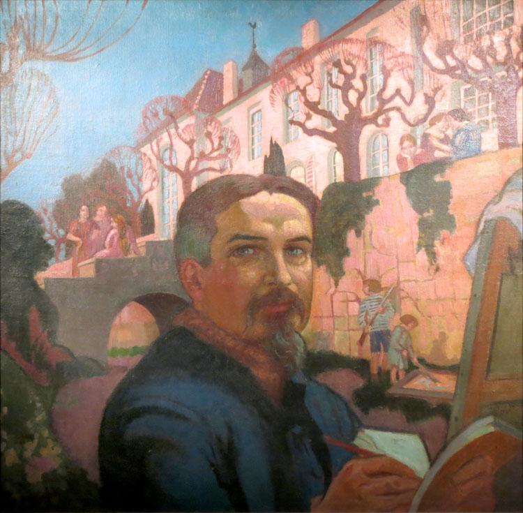 Self-portrait with His Family in Front of,Maurice Denis,50x50cm