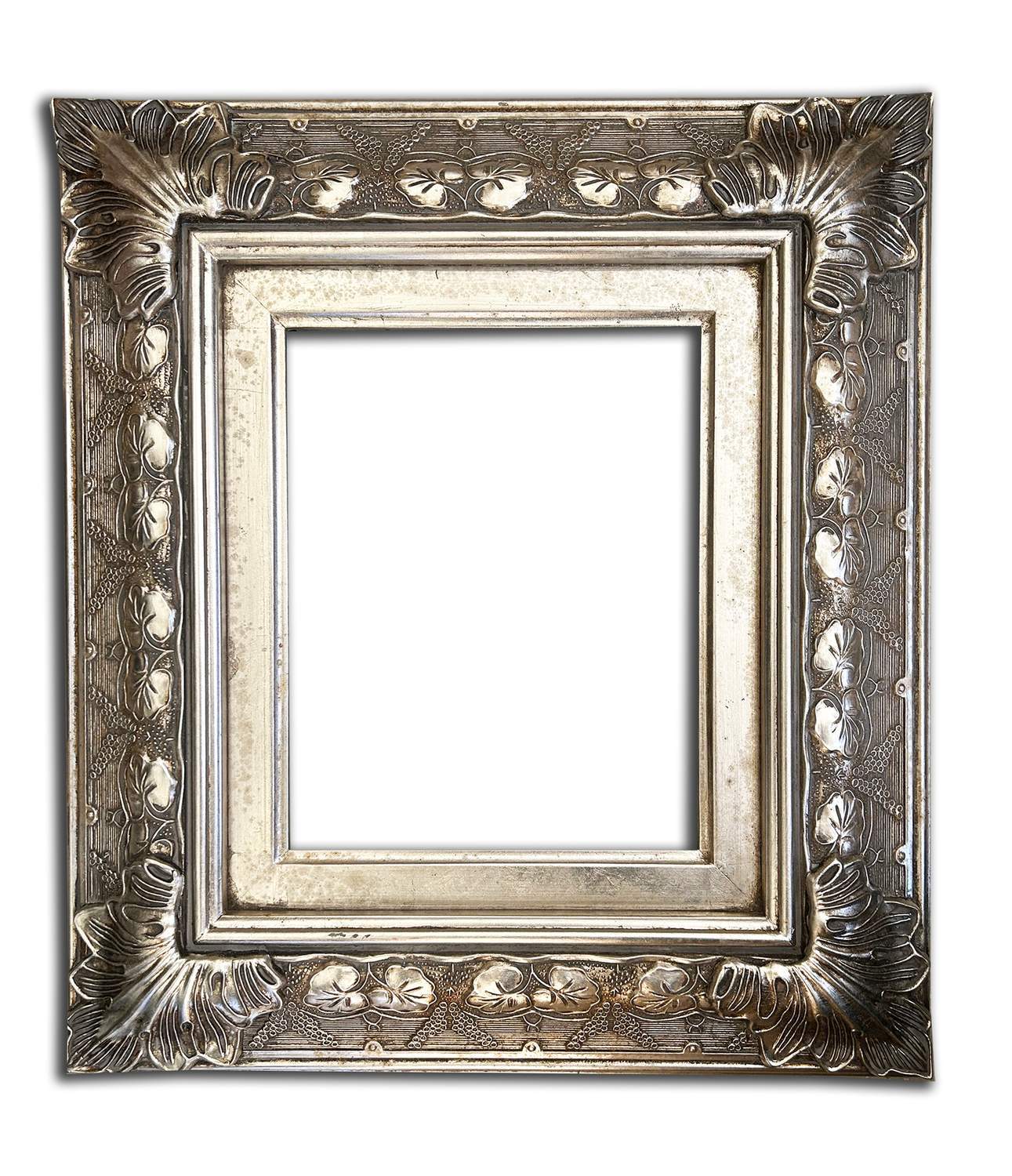 Silver frame, inner size 20x25 cm
