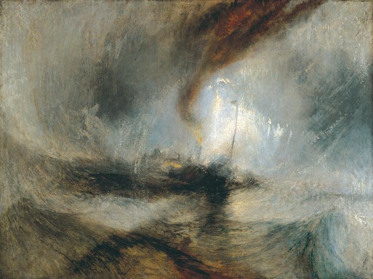 Snow Storm-Steam-Boat off a Harbour-s,J.M.W. Turner,50x37cm