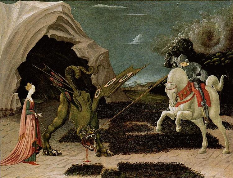 St George and the Dragon,UCCELLO Paolo,57x74cm