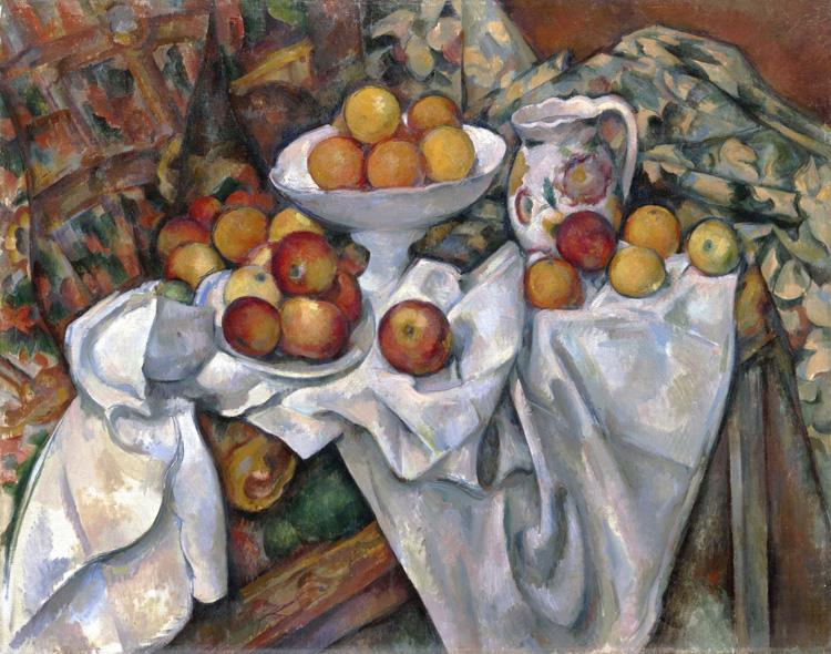 Still Life with Apples and Oranges,Paul Cezanne,50x40cm
