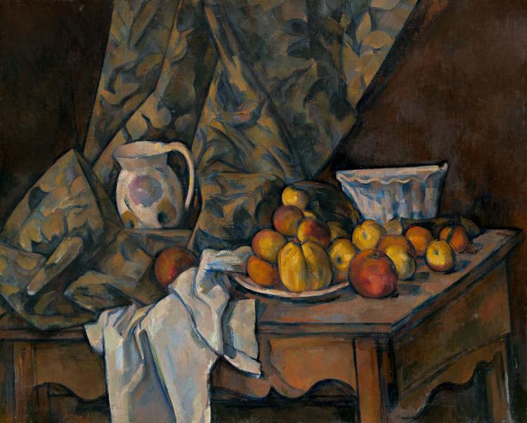 Still Life with Apples and Peaches,Paul Cezanne,50x40cm