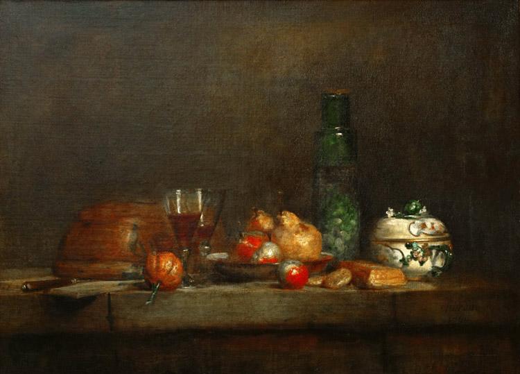 Still-Life with Jar of,jean-Baptiste-Simeon Chardin,60x40cm