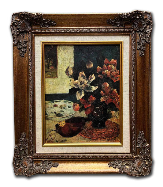 Still Life with a Mandolin, after Paul Gauguin, 36x42 cm or 14x16 ins