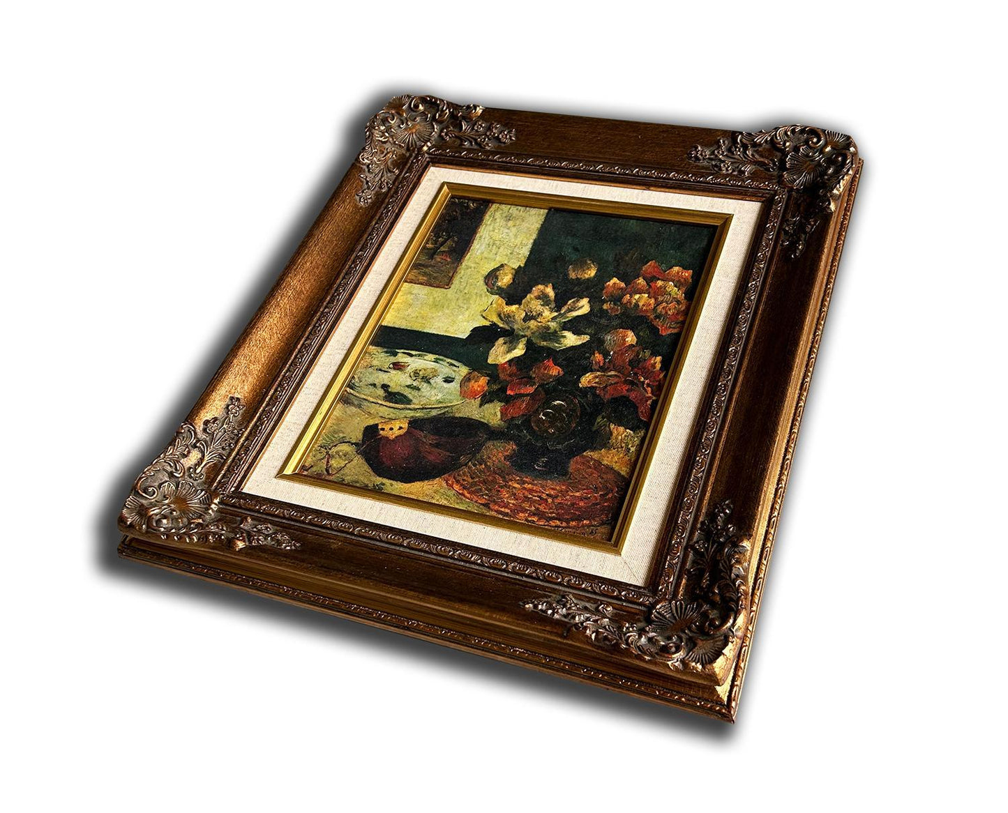 Still Life with a Mandolin, by Paul Gauguin, 37x42 cm eller 14x16 ins