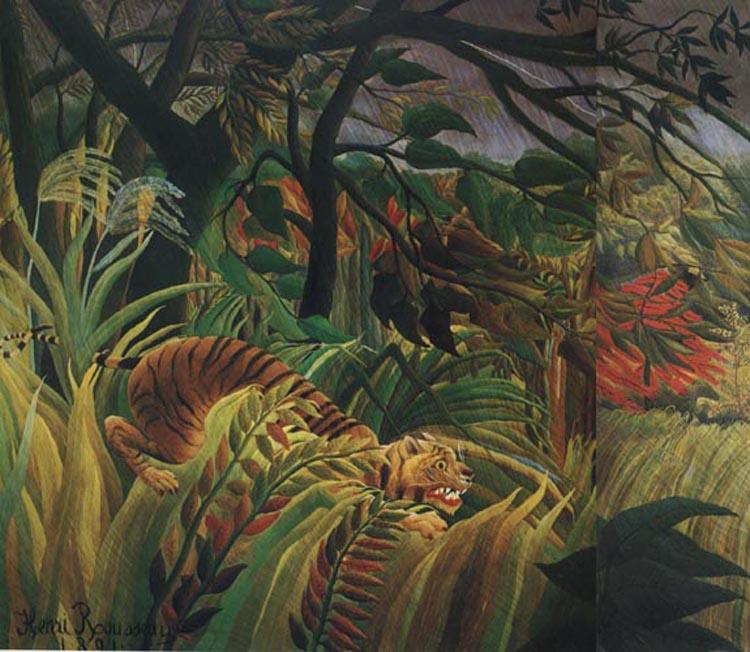 Surprised, Henri Rousseau, 60x50 cm