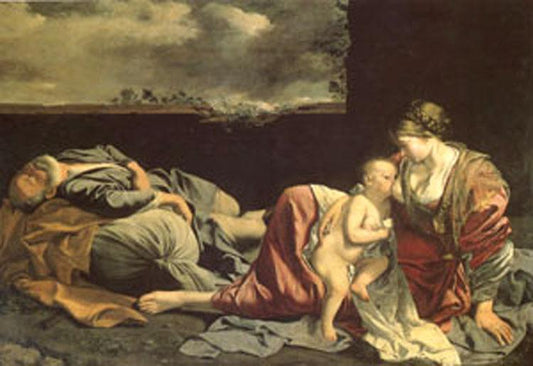 THe Rest on the Flight into Egypt,Orazio Gentileschi