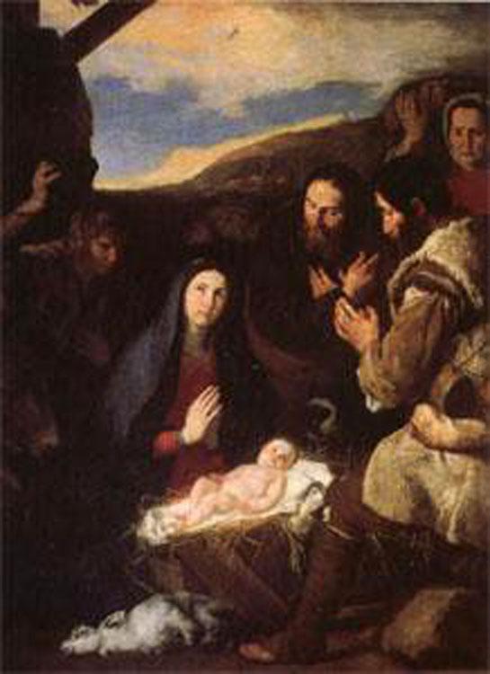 The Adoration of the Shepherds,Jusepe de Ribera,50x40cm