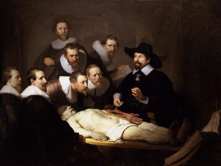 The Anatomy Lesson of Dr.Nicolaes,Rembrandt van rijn,50x40cm