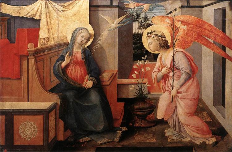 The Annunciation,Fra Filippo Lippi,60x40cm