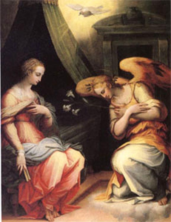 The Annunciation, VASARI, Giorgio,50x40cm