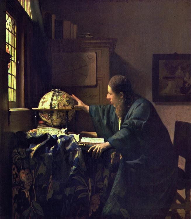 The Astronomer et,Johannes Vermeer,50x45cm