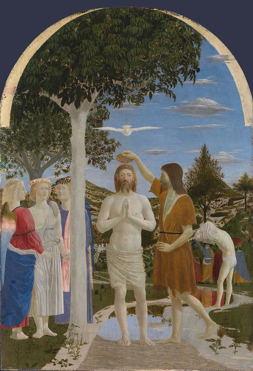 The Baptism of Christ,Piero della Francesca,60x40cm
