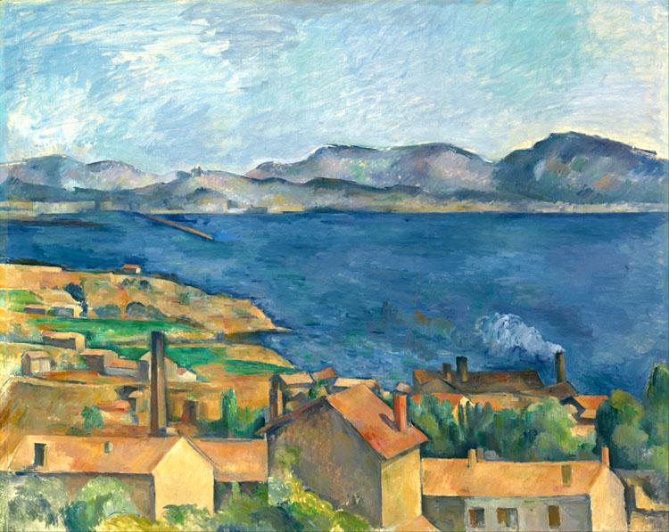 The Bay of Marseilles,seen from l'Estaque,Paul Cezanne,50x40cm