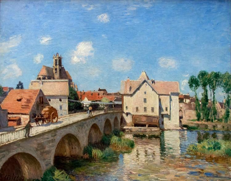 The Bridge of Moret,Alfred Sisley,50x40cm