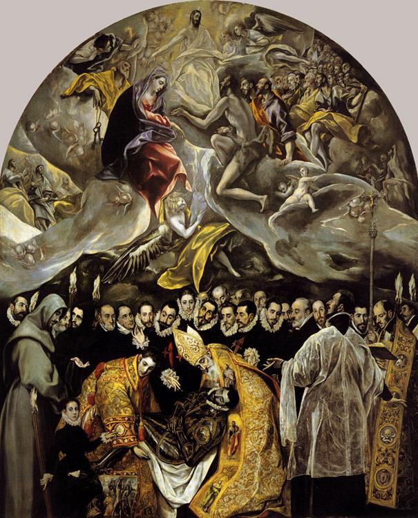 The Burial of Count Orgaz,El Greco,50x40cm