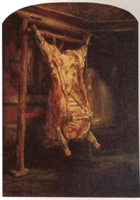 The Carcass of Beef,Rembrandt Peale,60x40cm