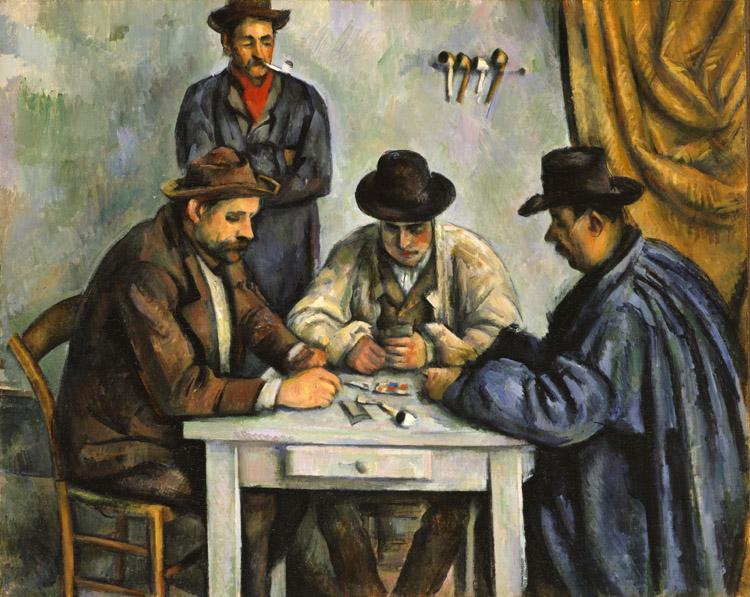 The Card Players,Paul Cezanne,50x40cm
