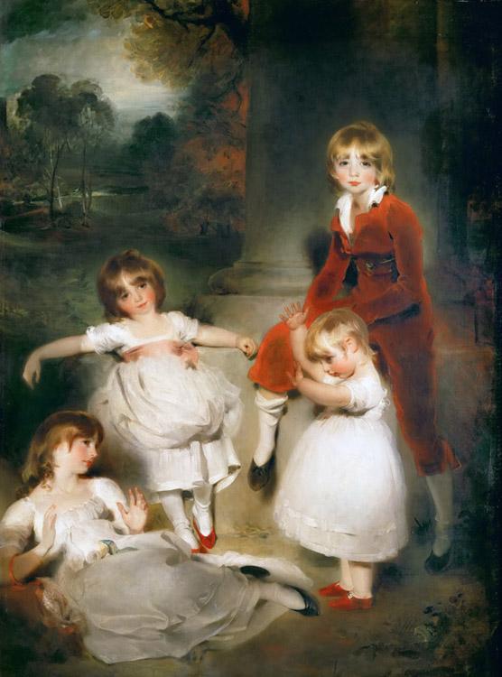 The Children of Ayscoghe Boucherett,Thomas Lawrence,50x40cm