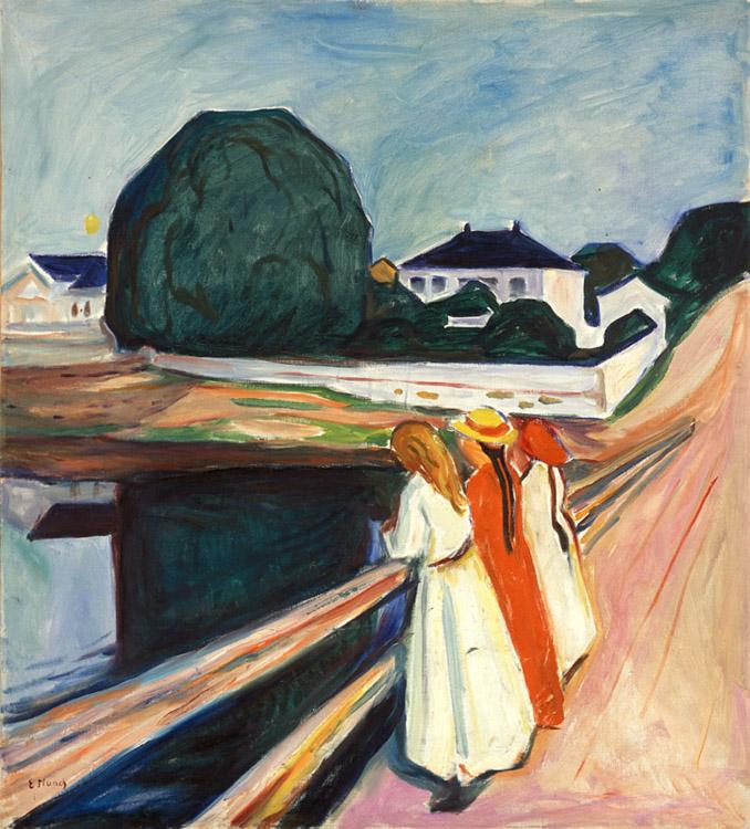 The Children on the bridge,Edvard Munch,50x45cm