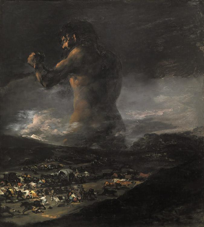 The Colossus,Francisco de Goya,60x50cm