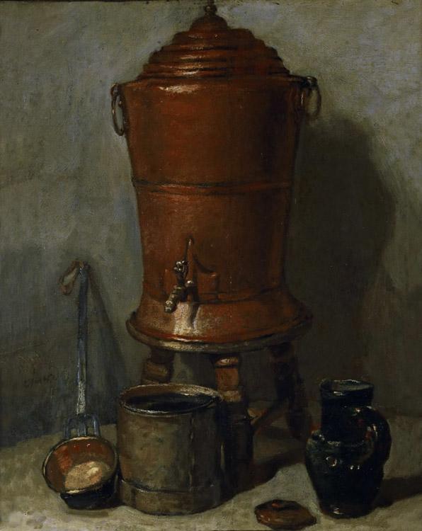 The Copper Drinking,jean-Baptiste-Simeon Chardin,28.5x23cm