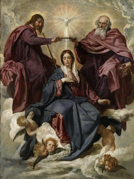 The Coronation of the Virgin,Diego Velazquez,50x40cm