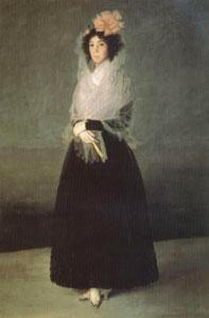 The Countess of Carpio,Marquise de la Solana,Francisco de Goya,60x40cm