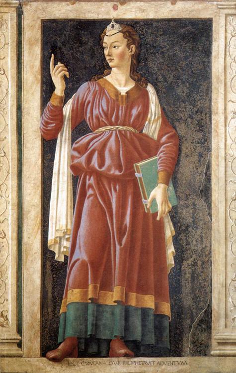 The Cumaean Sibyl,Andrea del Castagno,60x40cm