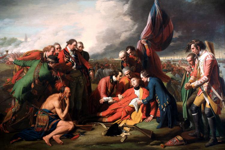 The Death of General Wolfe,Benjamin West,60x40cm